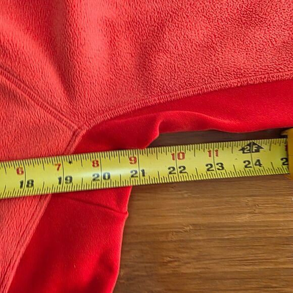 North Face Fleece Jacket Full Zip Bright Coral Orange Womens Size L Polartec - Picture 8 of 12